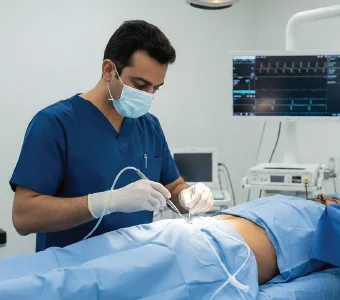 Penile implant surgery in Lahore - urologist performing erectile dysfunction procedure in clinic