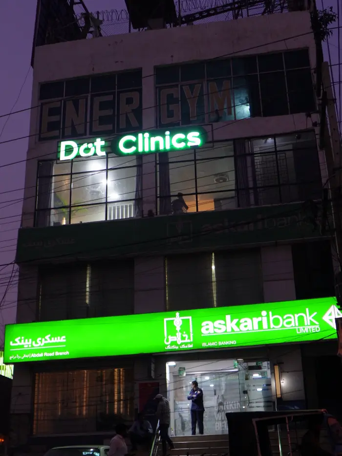 dot clinics multan outside view