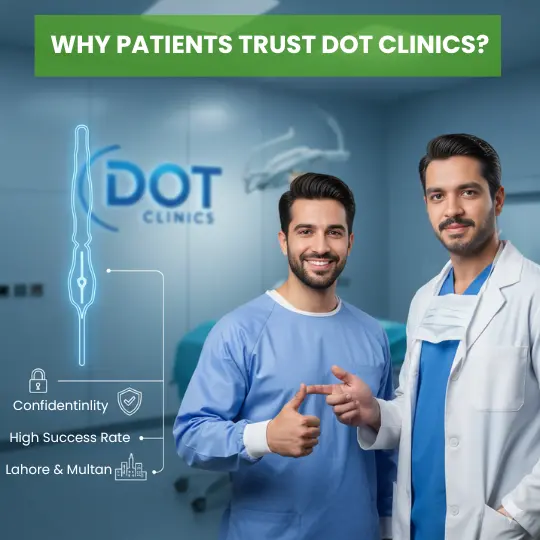 Why patients trust Dot Clinics for high success rate malleable penile implants in Lahore & Multan..