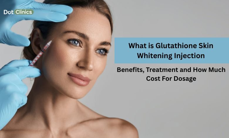 A women getting Glutathione whitening injection for lightening his skin