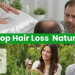 Stop hair loss naturally with herbal remedies and natural hair growth treatments for men and women