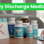 Early discharge medicine bottles and pills for fast recovery and retaining treatment at home