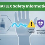 XIAFLEX safety information infographic – no nerve injections, no tendon use, bruising warning